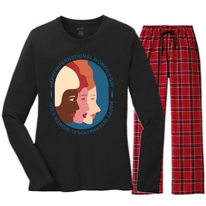 Happy International Womens Day Women's Long Sleeve Flannel Pajama Set 