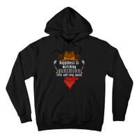 Happiness Is Watching Gunsmoke Over And Over Again Cowboys Trending Design Tall Hoodie