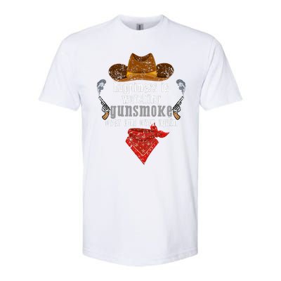 Happiness Is Watching Gunsmoke Over And Over Again Cowboys Trending Design Softstyle CVC T-Shirt