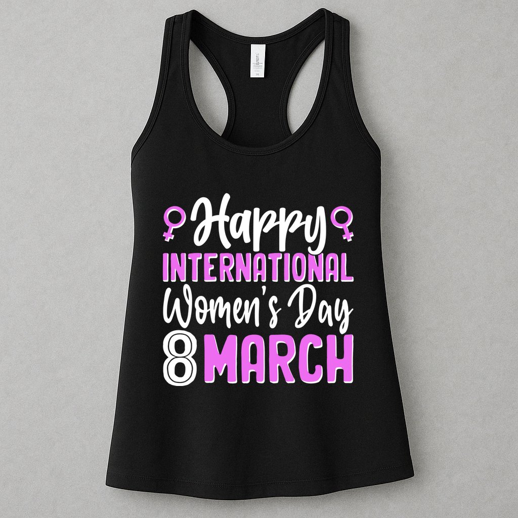 Happy International Womens Day March 8 Womens Tank Top