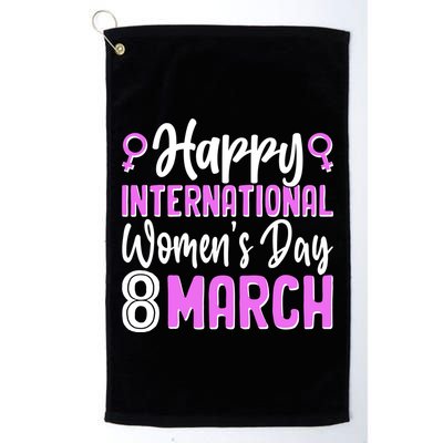 Happy International Womens Day March 8 Golf Towel
