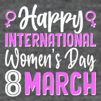 Happy International Womens Day March 8 7-Panel Snapback Hat