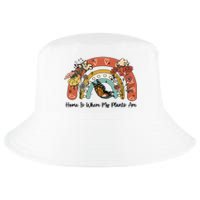 Home Is Where My Plants Are. Funny Distressed Gardening Cool Comfort Performance Bucket Hat