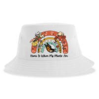 Home Is Where My Plants Are. Funny Distressed Gardening Sustainable Bucket Hat