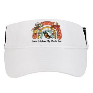 Home Is Where My Plants Are. Funny Distressed Gardening Adult Drive Performance Visor