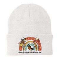 Home Is Where My Plants Are. Funny Distressed Gardening Knit Cap Winter Beanie