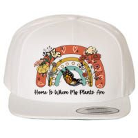 Home Is Where My Plants Are. Funny Distressed Gardening Wool Snapback Cap