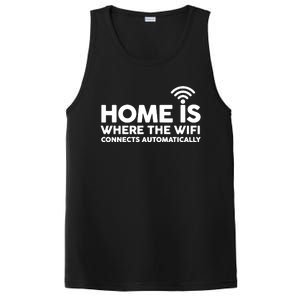 HOME IS WHERE THE WIFI FUNNY PosiCharge Competitor Tank