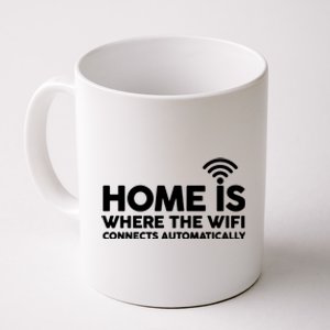 HOME IS WHERE THE WIFI FUNNY Coffee Mug