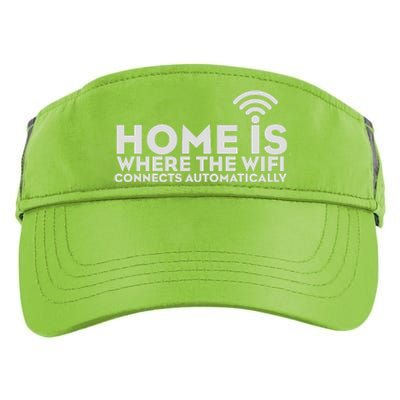 HOME IS WHERE THE WIFI Adult Drive Performance Visor