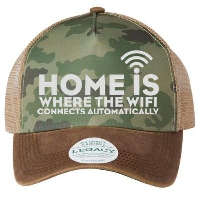 HOME IS WHERE THE WIFI Legacy Tie Dye Trucker Hat