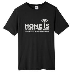 HOME IS WHERE THE WIFI Tall Fusion ChromaSoft Performance T-Shirt