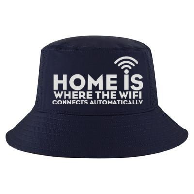 HOME IS WHERE THE WIFI Cool Comfort Performance Bucket Hat