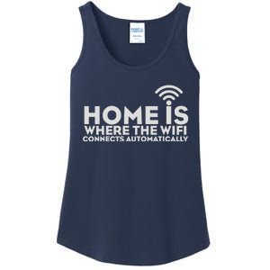 HOME IS WHERE THE WIFI Ladies Essential Tank