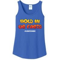 Hold In Your Farts Climate Change Cute Gift Ladies Essential Tank