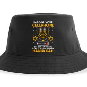 Hanukkah Imagine Your Cellphone Chanukah Jew Sustainable Bucket Hat