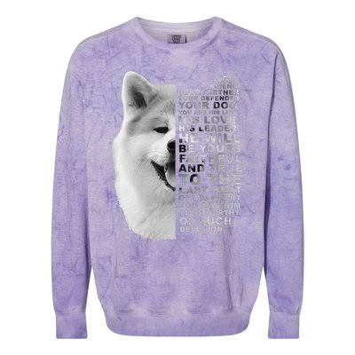 He Is Your Friend Your Partner Your Dog Akita Inu Colorblast Crewneck Sweatshirt