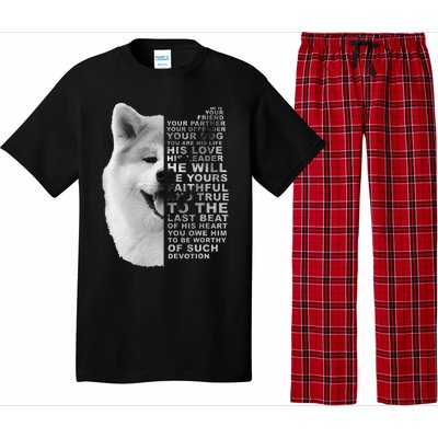 He Is Your Friend Your Partner Your Dog Akita Inu Pajama Set