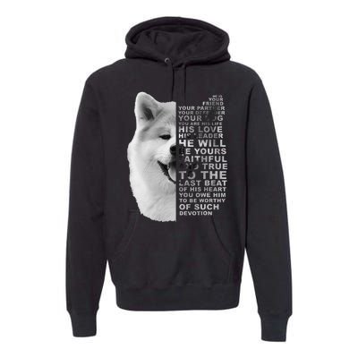 He Is Your Friend Your Partner Your Dog Akita Inu Premium Hoodie