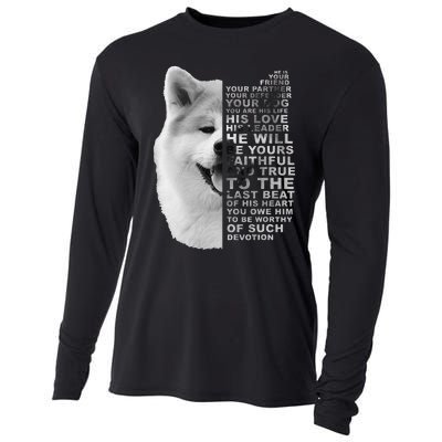 He Is Your Friend Your Partner Your Dog Akita Inu Cooling Performance Long Sleeve Crew