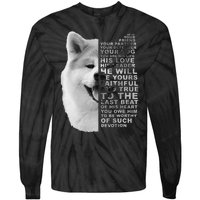 He Is Your Friend Your Partner Your Dog Akita Inu Tie-Dye Long Sleeve Shirt