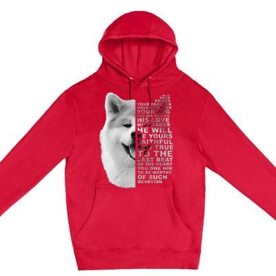 He Is Your Friend Your Partner Your Dog Akita Inu Premium Pullover Hoodie