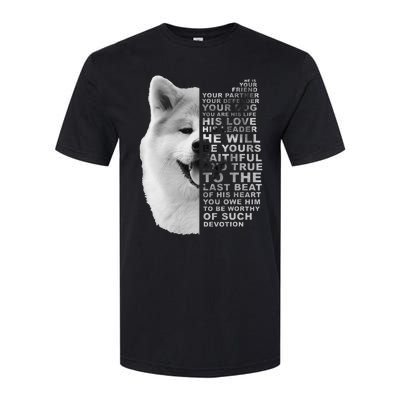 He Is Your Friend Your Partner Your Dog Akita Inu Softstyle CVC T-Shirt