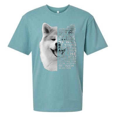 He Is Your Friend Your Partner Your Dog Akita Inu Sueded Cloud Jersey T-Shirt