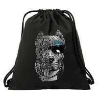 He Is Your Friend Your Partner Your American Bully Dog Bread Drawstring Bag