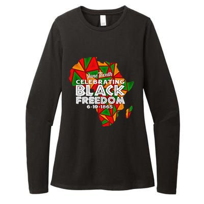 Happy Juneteenth 1865 Black Freedom Melanin Black Pride Womens CVC Long Sleeve Shirt