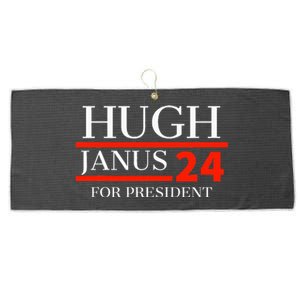 Hugh Janus 24 For President Funny 2024 Election Large Microfiber Waffle Golf Towel