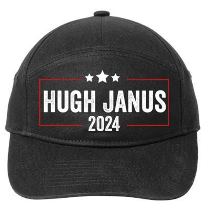 Hugh Janus 24 For President Funny Election 7-Panel Snapback Hat