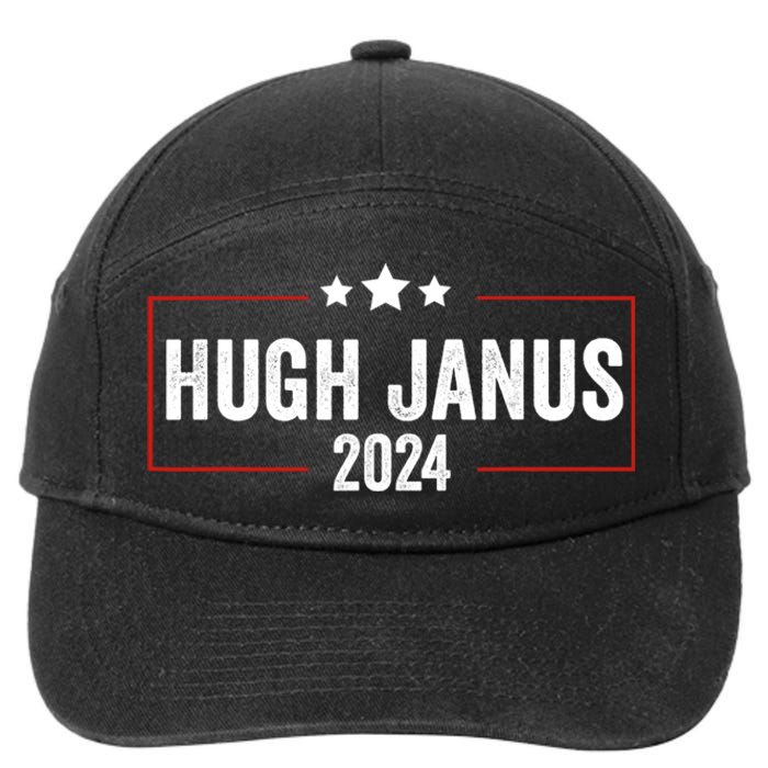 Hugh Janus 24 For President Funny Election 7-Panel Snapback Hat