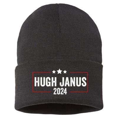 Hugh Janus 24 For President Funny Election Sustainable Knit Beanie