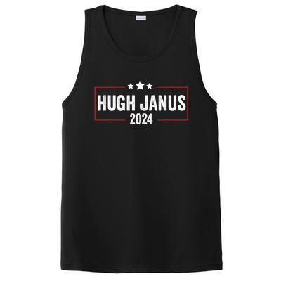 Hugh Janus 24 For President Funny Election PosiCharge Competitor Tank