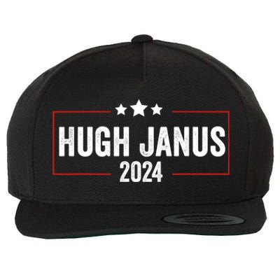 Hugh Janus 24 For President Funny Election Wool Snapback Cap