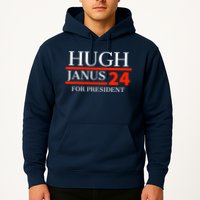 Hugh Janus 24 For President Funny 2024 Election Hoodie