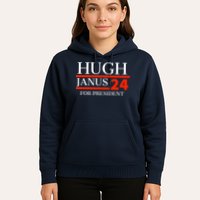 Hugh Janus 24 For President Funny 2024 Election Hoodie