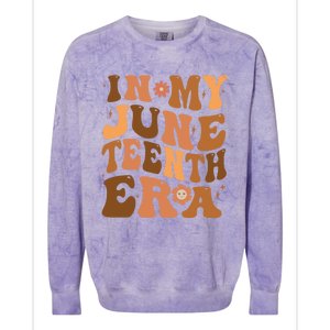 Happy Junenth 2024 In My Junenth Era Independence Day Gift Colorblast Crewneck Sweatshirt