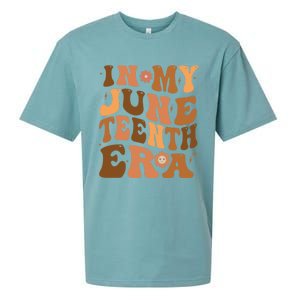 Happy Junenth 2024 In My Junenth Era Independence Day Gift Sueded Cloud Jersey T-Shirt