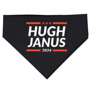 Hugh Janus 24 For President Funny 2024 Election USA-Made Doggie Bandana