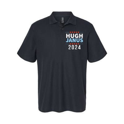 Hugh Janus 24 For President Funny 2024 Election Softstyle Adult Sport Polo