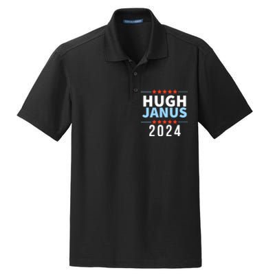 Hugh Janus 24 For President Funny 2024 Election Dry Zone Grid Polo