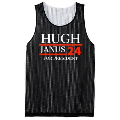 Hugh Janus 24 For President Funny 2024 Election Mesh Reversible Basketball Jersey Tank