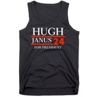 Hugh Janus 24 For President Funny 2024 Election Tank Top