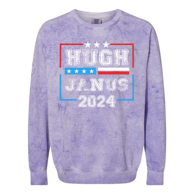 Hugh Janus 24 For President Colorblast Crewneck Sweatshirt