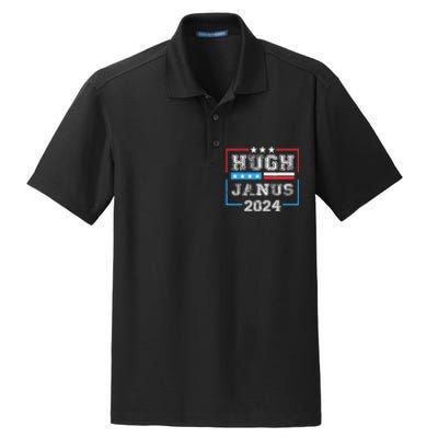 Hugh Janus 24 For President Dry Zone Grid Polo