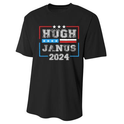 Hugh Janus 24 For President Performance Sprint T-Shirt