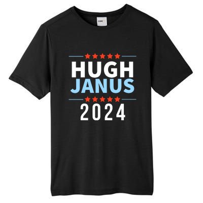 Hugh Janus 24 For President Funny 2024 Election Tall Fusion ChromaSoft Performance T-Shirt