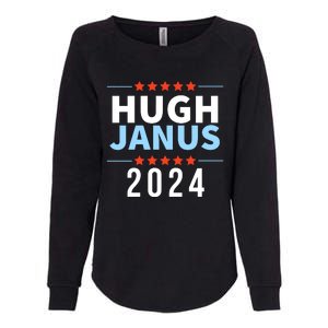 Hugh Janus 24 For President Funny 2024 Election Womens California Wash Sweatshirt